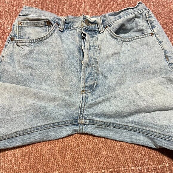 Denim Forum The BF Boyfriend High Rise Loose 28L Size 29 Light Wash - Picture 5 of 15